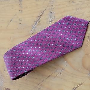 Oleg Cassini red gray tie